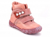 208-307,46,236,19 Тотто (Totto), ботинки демисезонние детские профилактические, байка, кожа, розовый, красный в Краснодаре