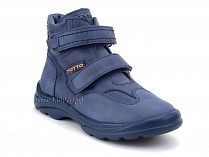 211-22 Тотто (Totto), ботинки демисезонные утепленные, байка, кожа, синий. в Краснодаре