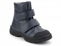 3381-712 Тотто (Totto), ботинки детские утепленные ортопедические профилактические, байка, кожа, синий. в Краснодаре