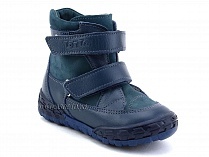 127-3,13 Тотто (Totto), ботинки демисезонные утепленные, байка, синий, кожа в Краснодаре