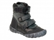 210-21,1,52Б Тотто (Totto), ботинки демисезонные утепленные, байка, черный, кожа, нубук. в Краснодаре