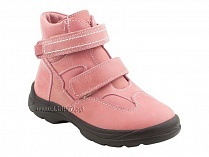 211-307 Тотто (Totto), ботинки детские зимние ортопедические профилактические, мех, кожа, розовый. в Краснодаре