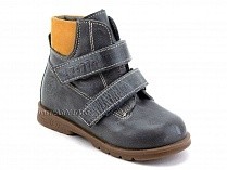 126(2)-41,64 Тотто (Totto), ботинки демисезонные утепленные, байка, серый, светло-коричневый, кожа в Краснодаре