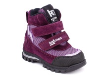 5008-15 (21-25) Кидмен (Kidmen), ботинки ортопедические профилактические, демисезонные утепленные, мембрана, нубук, байка, фиолетовый в Краснодаре