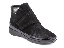 200233  Сурсил-Орто (Sursil-Ortho), ботинки для взрослых, черные, нубук, стрейч, кожа, полнота 7 в Краснодаре