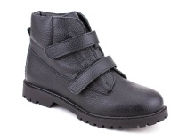 342(2)-1 Тотто (Totto), ботинки детские утеплённые ортопедические профилактические, байка, кожа, чёрный. в Краснодаре