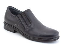 51213  ШагоВита (Shagovita), туфли школьные профилактические  для мальчиков, кожа, черный в Краснодаре