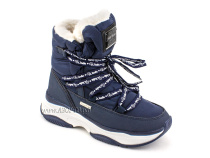 А45-157 Сурсил (Sursil-Ortho), ботинки детские зимние ортопедические профилактические, натуральныя шерсть, искуственная кожа, мембрана, темно-синий в Краснодаре