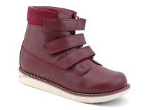 23-244 Сурсил (Sursil-Ortho), ботинки детские утепленные с высоким берцем, кожа, бордовый в Краснодаре