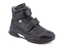 3541-131 Тотто (Totto), ботинки детские утепленные ортопедические профилактические, кожа, байка, чёрный в Краснодаре