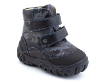 520-10 (21-26) Твики (Twiki) ботинки детские зимние ортопедические профилактические, кожа, натуральный мех, черный, камуфляж в Краснодаре