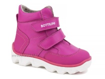 BL-271(55) Боттилини (Bottilini), ботинки  детские демисезонные  ортопедические профилактические, кожа, байка, фуксия в Краснодаре
