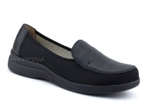 84-122-22-402/30 Рикосс (Ricoss) туфли для взрослых, текстиль, кожа, черный, полнота 9 в Краснодаре