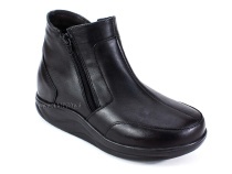 84-11И-2-490/58 Рикосс (Ricoss) ботинки для взрослых демисезонные утепленные, ворсин, кожа, черный, полнота 9 в Краснодаре