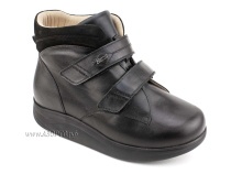 141606W Сурсил-Орто (Sursil-Ortho), ботинки для взрослых, ригидная подошва, диабетическая подкладка, кожа, нубук, черный, полнота 11 в Краснодаре