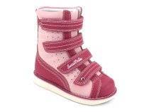 23-220 Сурсил-Орто (Sursil-Ortho), ботинки демисезонные детские ортопедические  с тутором, кожа, розовый в Краснодаре